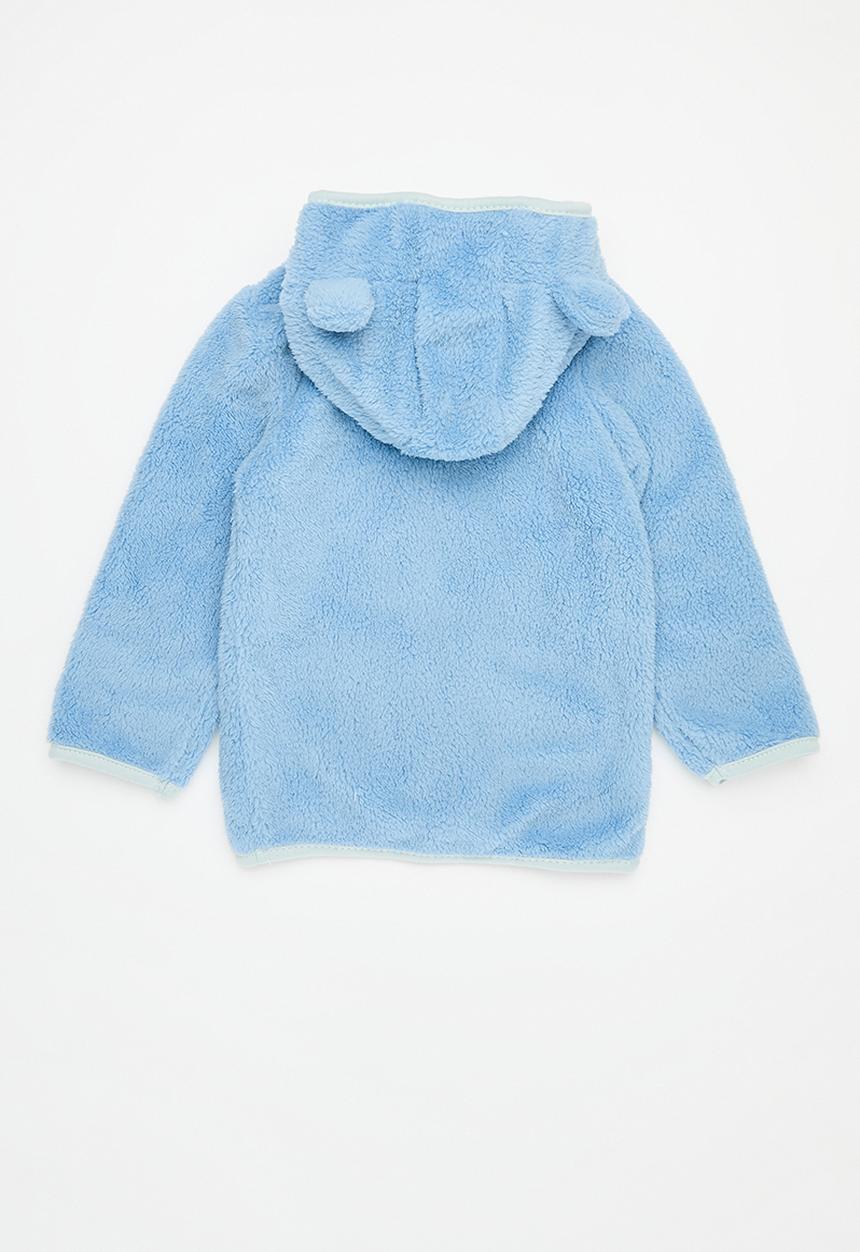 Pop Candy - Hooded teddy fleece jacket - blue
