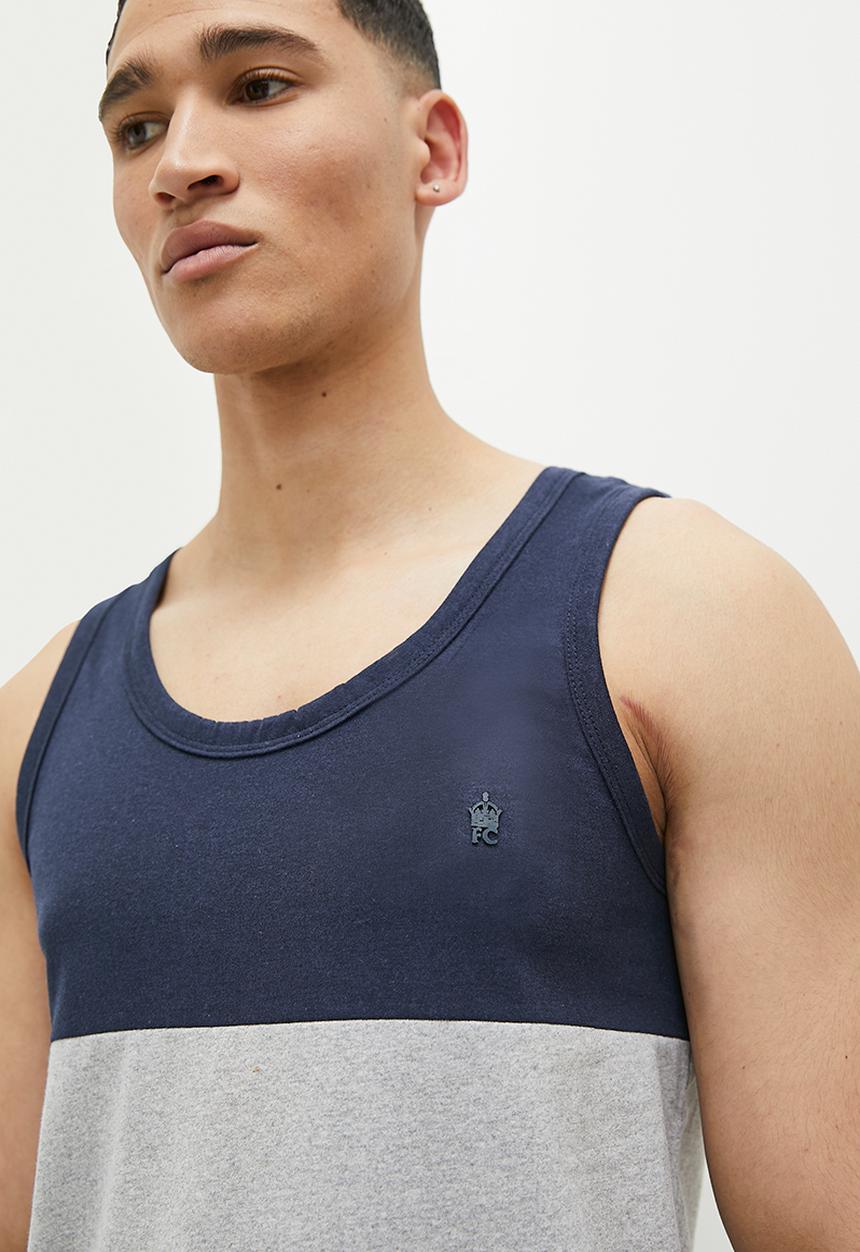 French Connection - Vest block - marine/lgm 