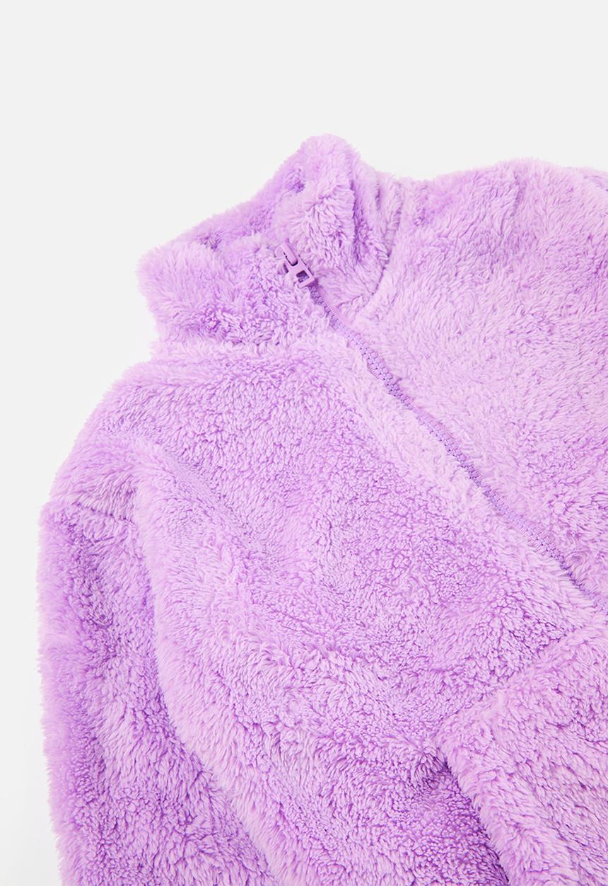 Pop Candy - Teddy fleece tracksuit set - lilac
