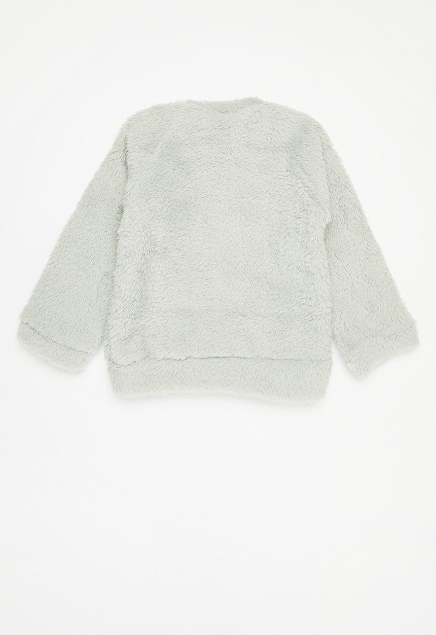 Pop Candy - Shark print sweat top - grey