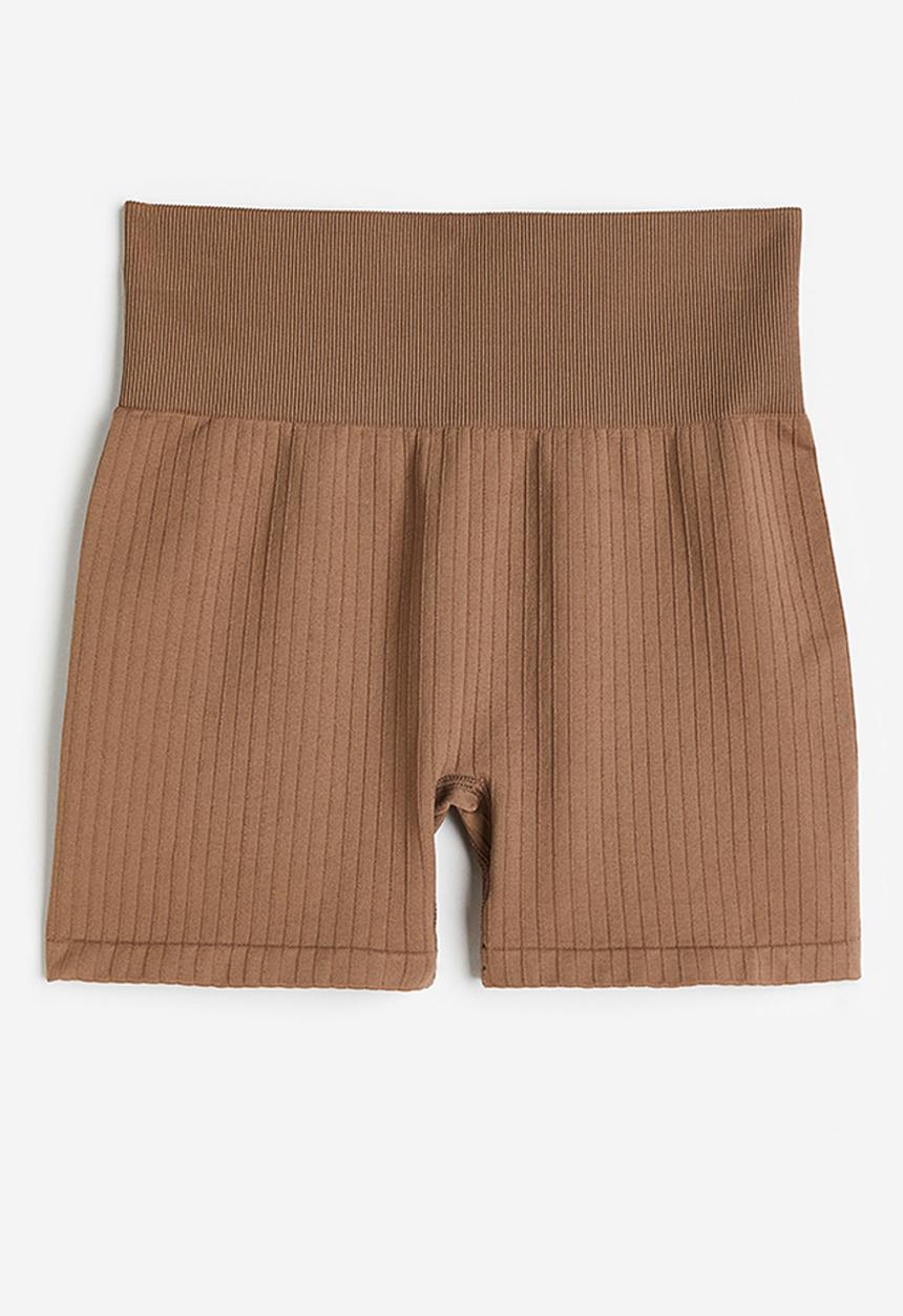 H&M - Drymove™ seamless hotpants - light brown 