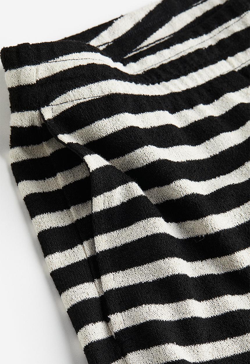 H&M - Jersey shorts - black striped
