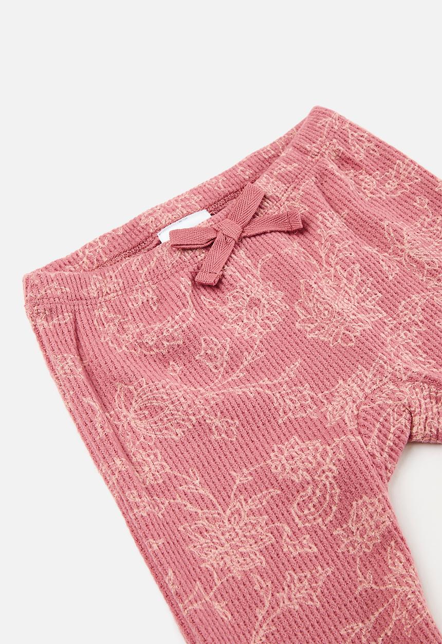 Pop Candy - Ruffle top and flared leg set - dark pink