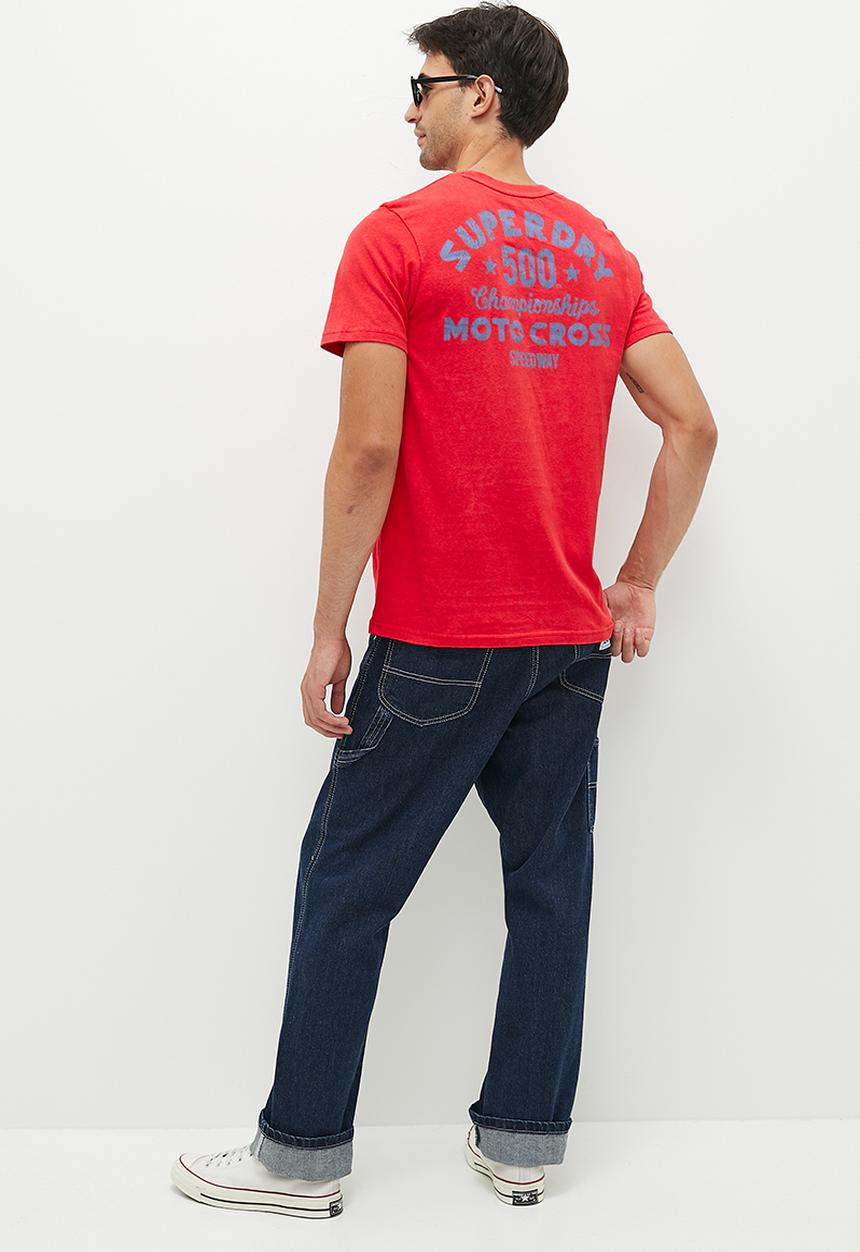 Superdry. - Vintage americana graphic Tee - soda pop red