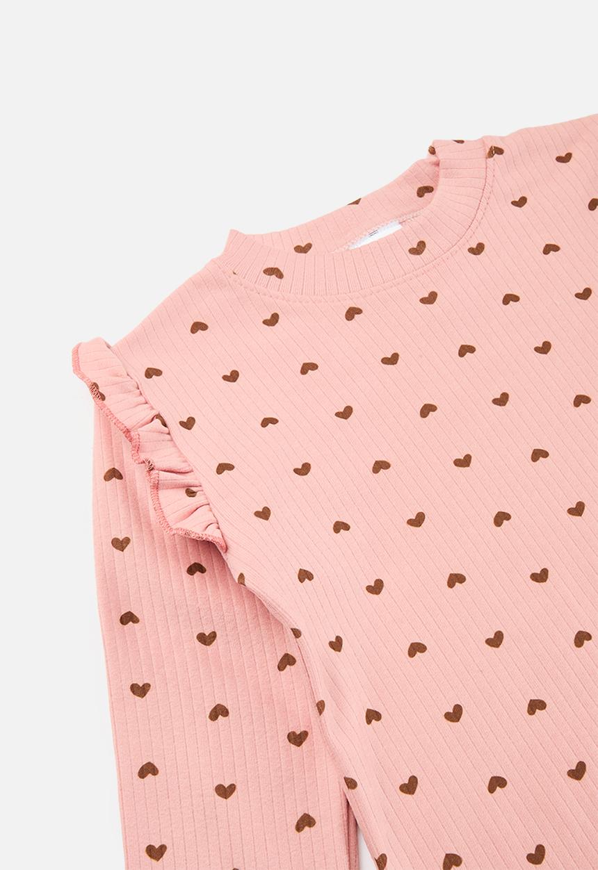 Pop Candy - 2 Pack frilled tops - pink