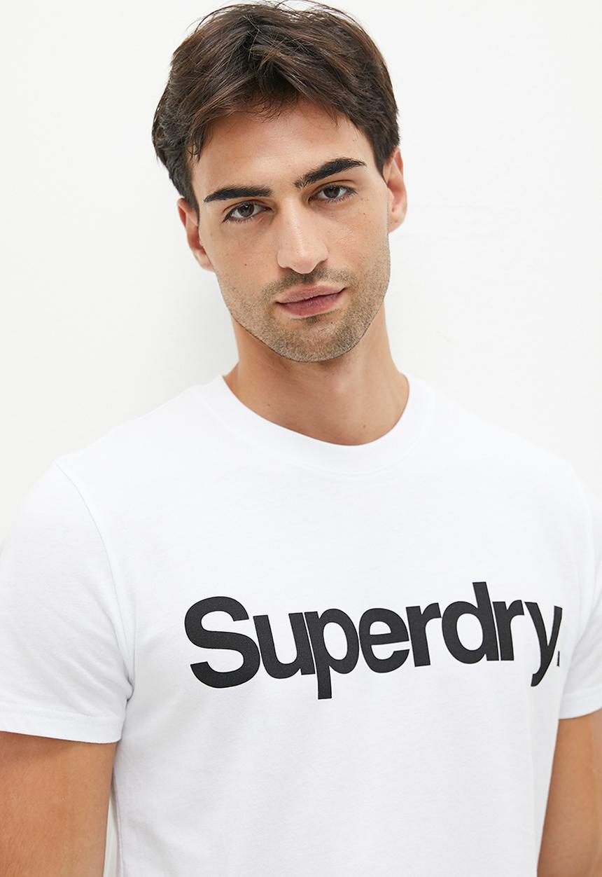 Superdry. - Core logo classic Tee - optic