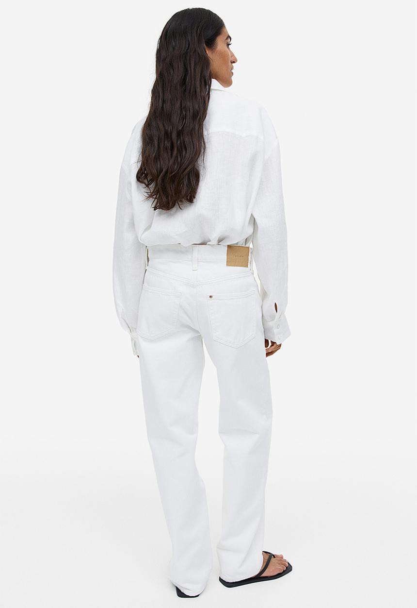 H&M - Linen shirt - white