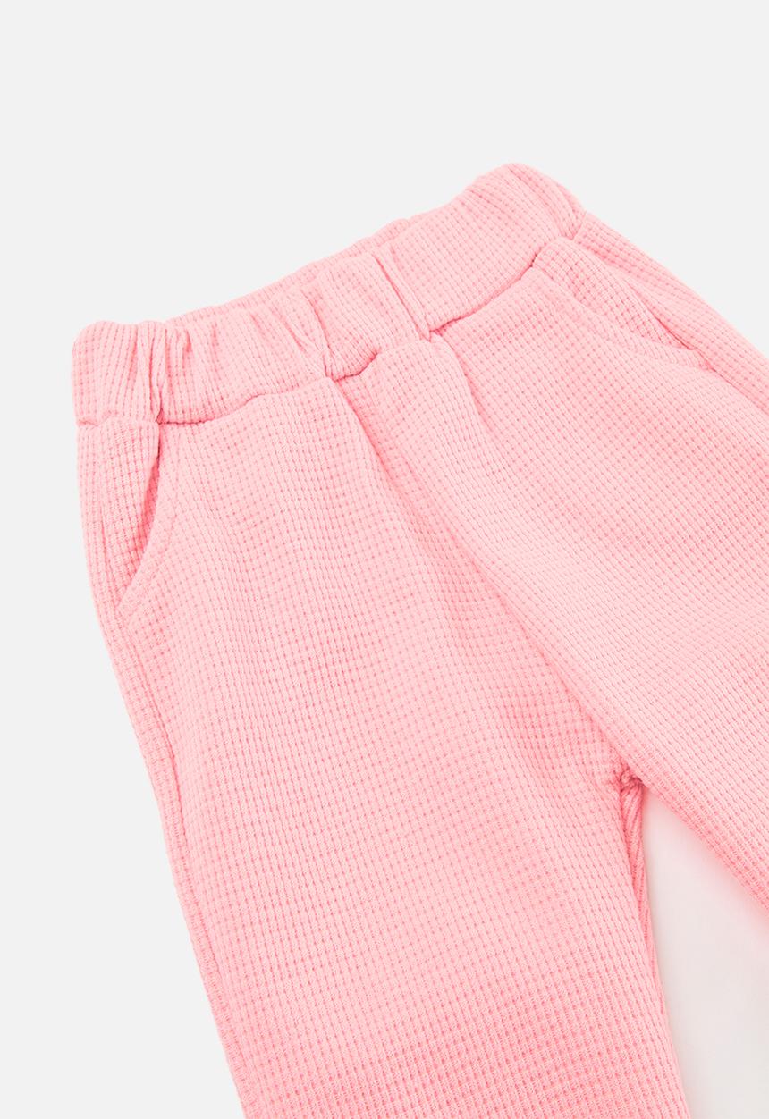 Pop Candy - Waffle knit tracksuit set - pink