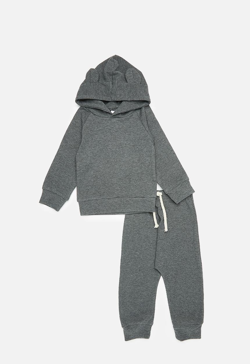 Pop Candy - Hooded tracksuit set - dark grey