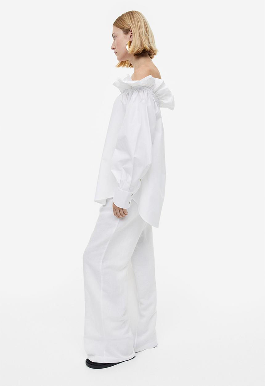 H&M - Off-the-shoulder blouse - white