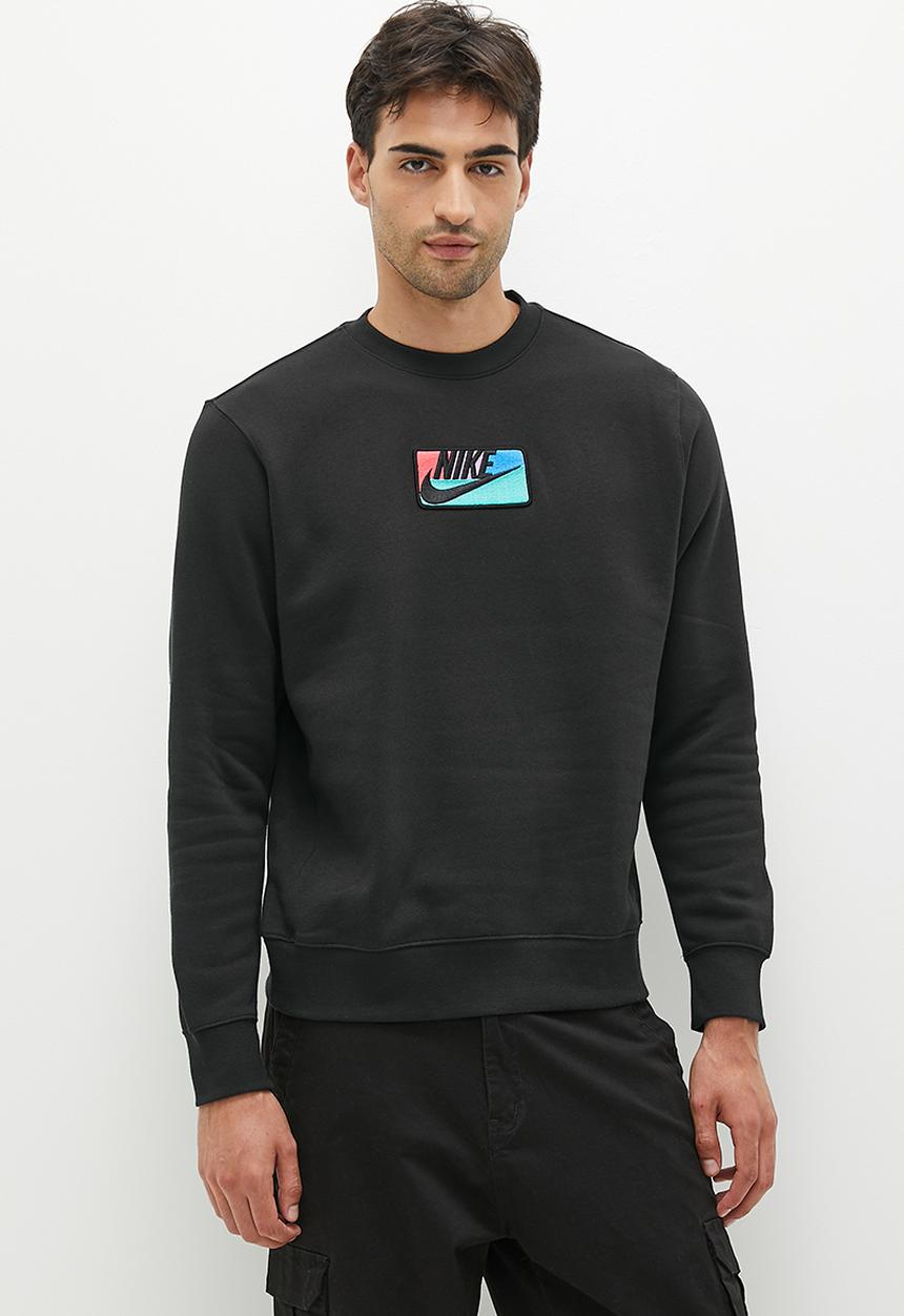 Nike - M nk club+ bb crew patch gx - black