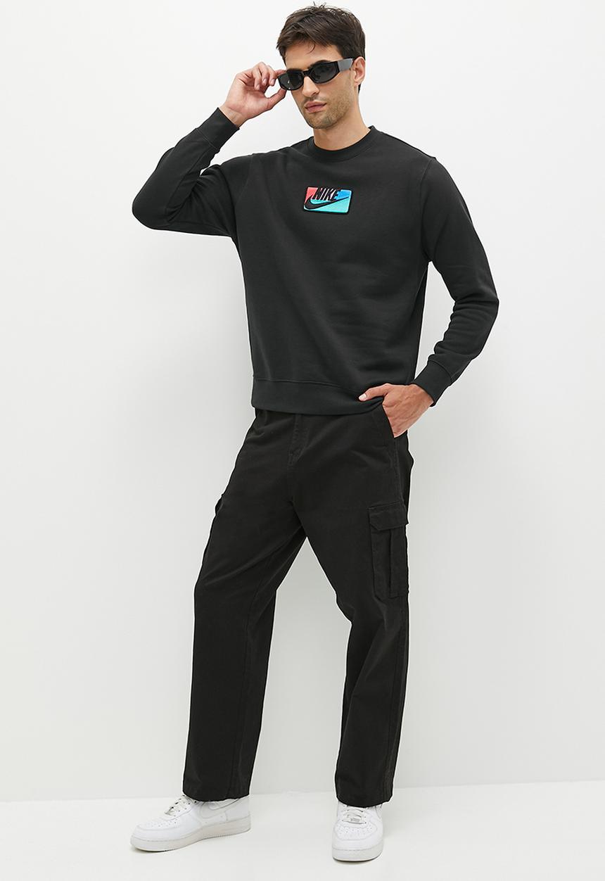 Nike - M nk club+ bb crew patch gx - black