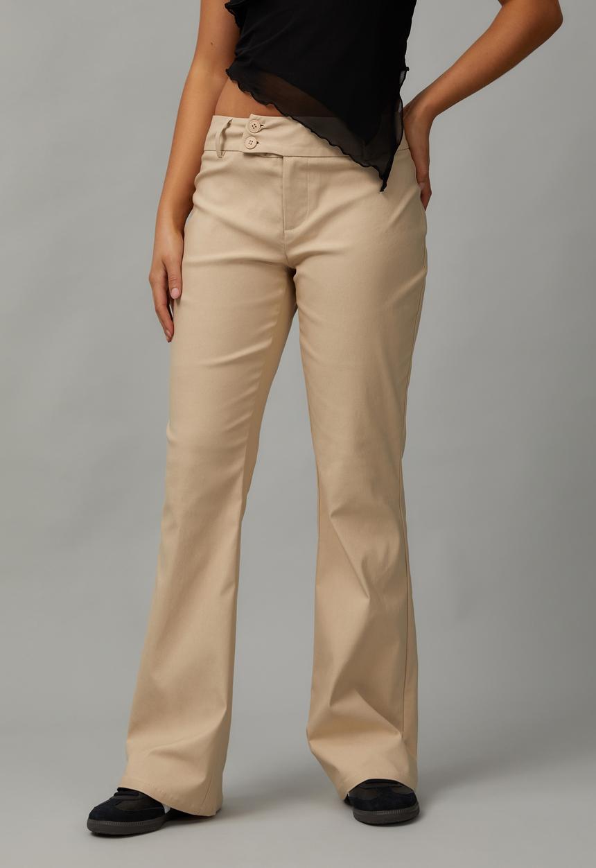 Factorie - Bobbie Flare Pant - Light Stone 