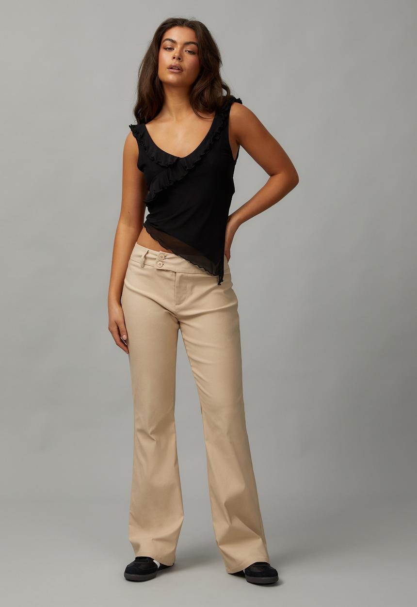 Factorie - Bobbie Flare Pant - Light Stone 