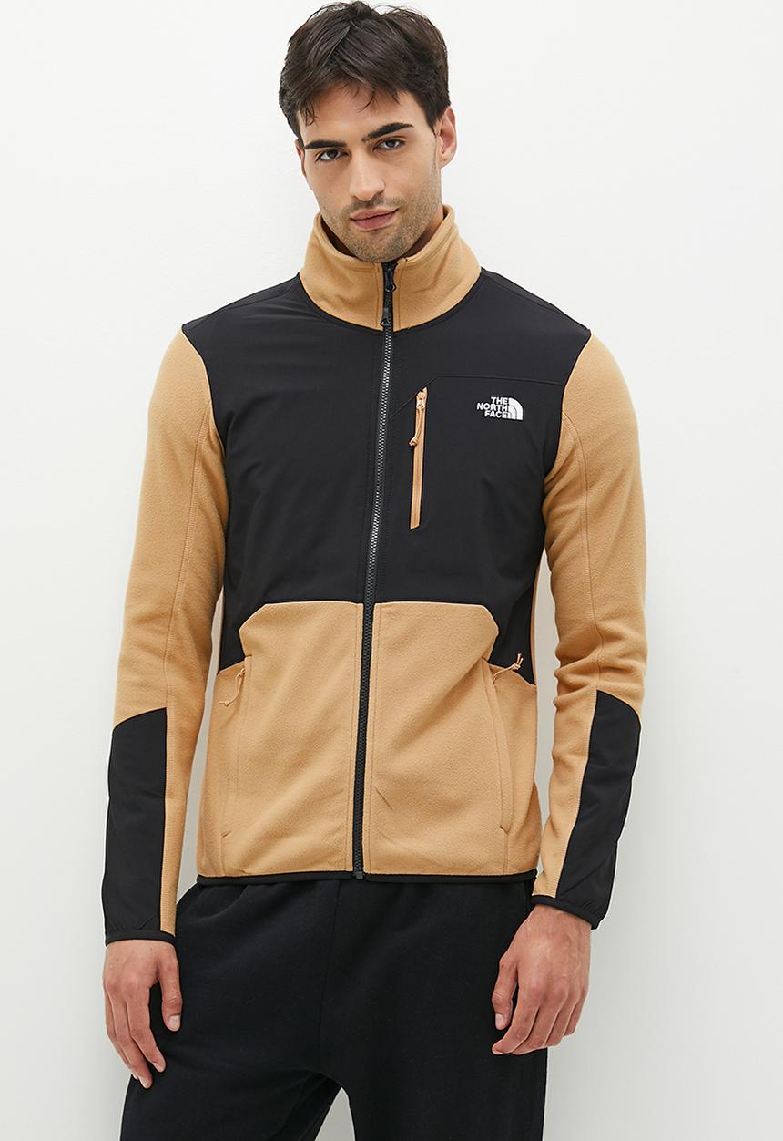 The North Face - M glacier pro full zip - almond butter- tnf black