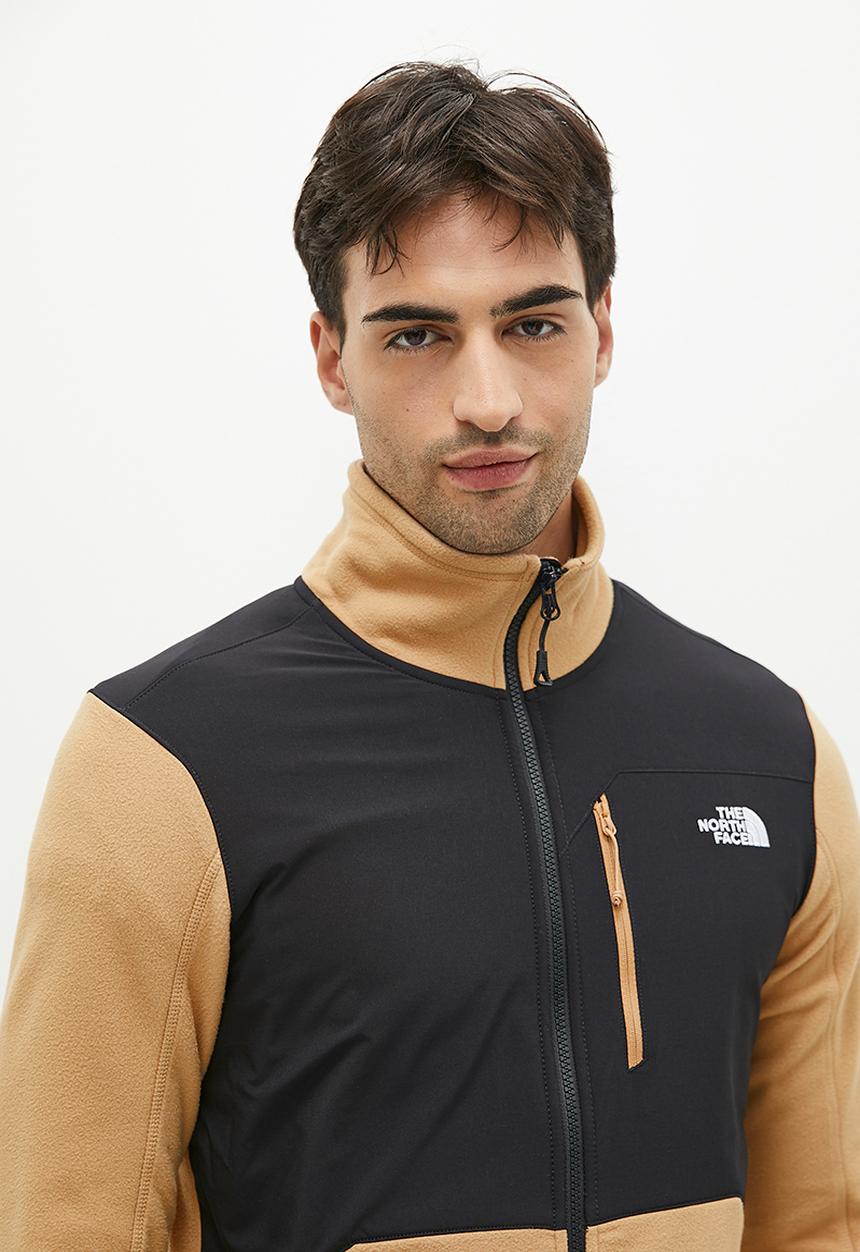 The North Face - M glacier pro full zip - almond butter- tnf black