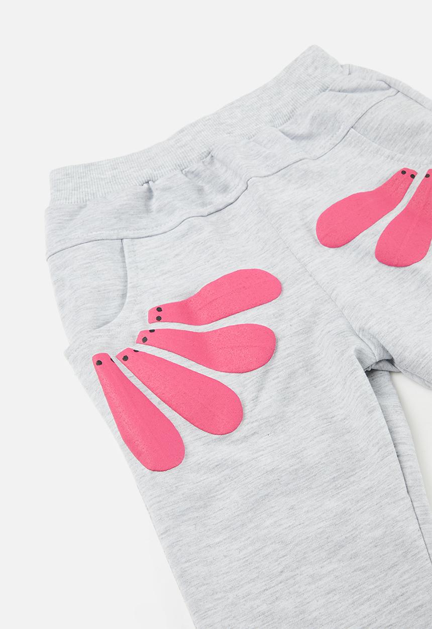 Pop Candy - Daisy print tracksuit set - grey