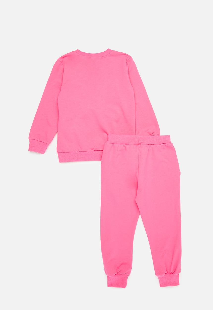 Pop Candy - Daisy print tracksuit set - pink