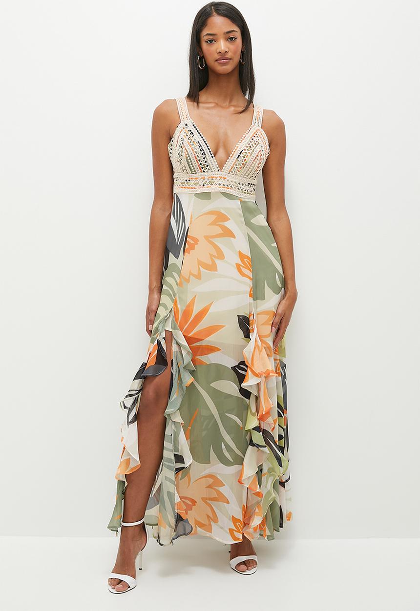 GUESS - Sleeveless serena dress - terazza border