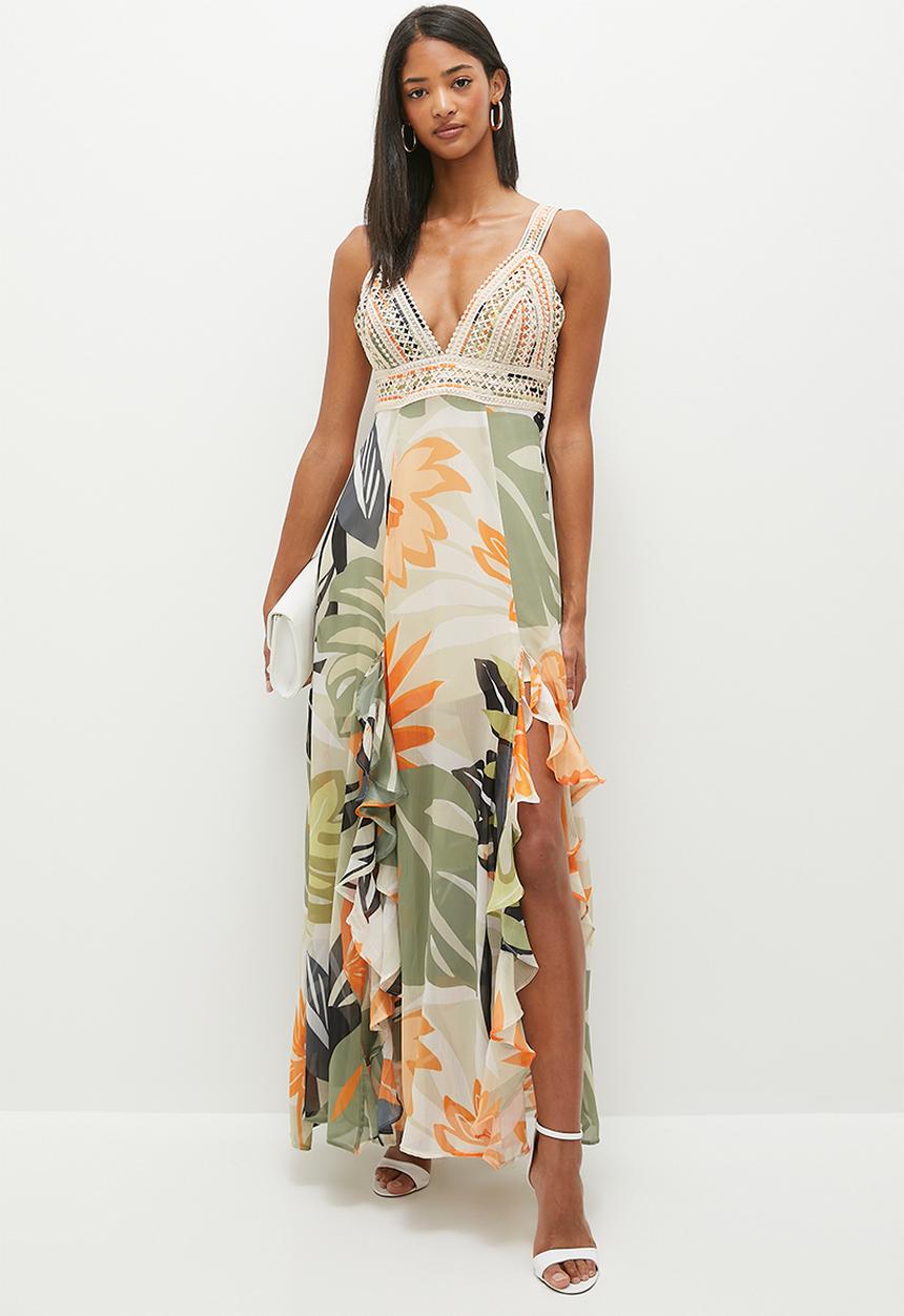 GUESS - Sleeveless serena dress - terazza border