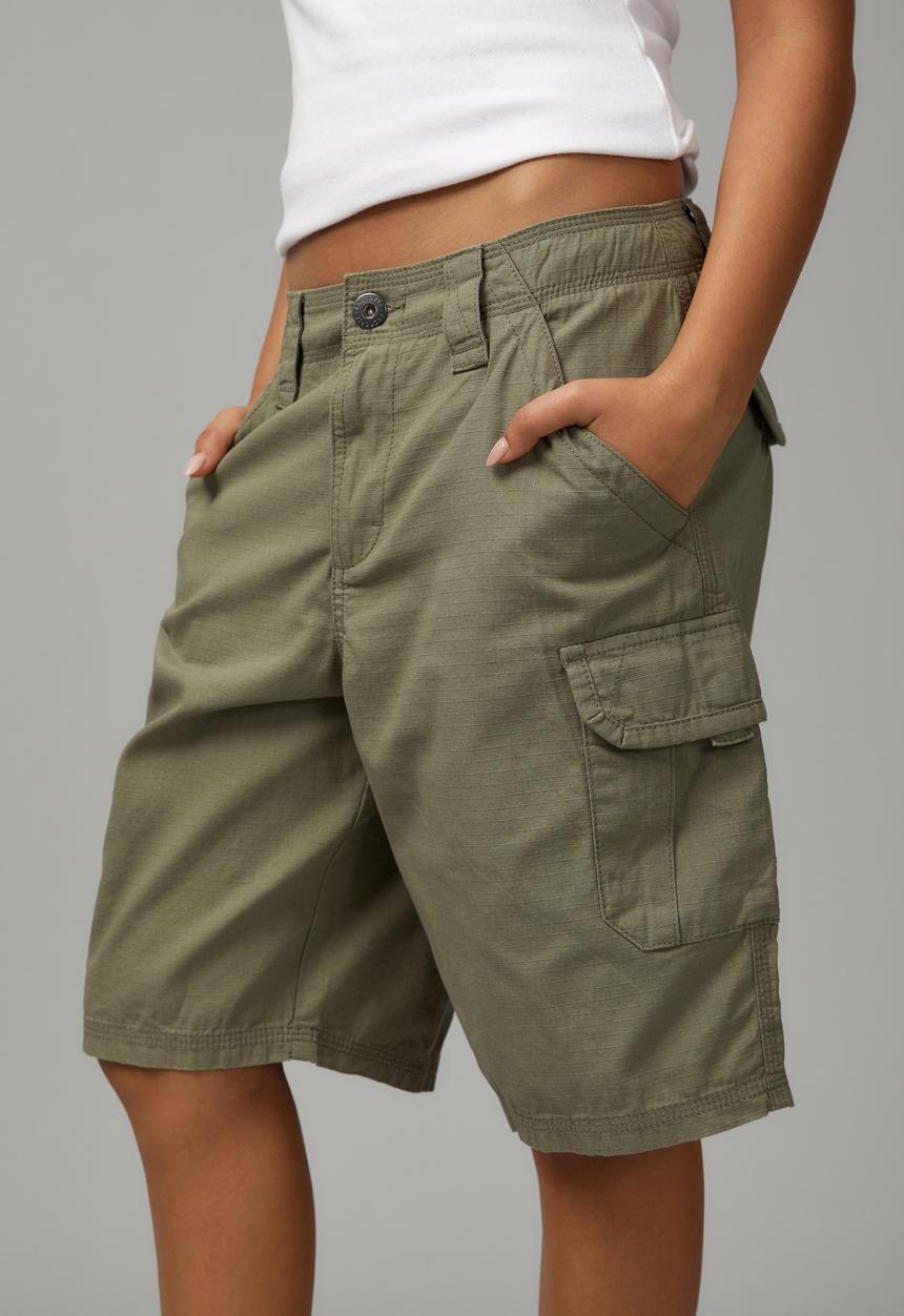 Factorie - Marley Cargo Jort - Khaki 