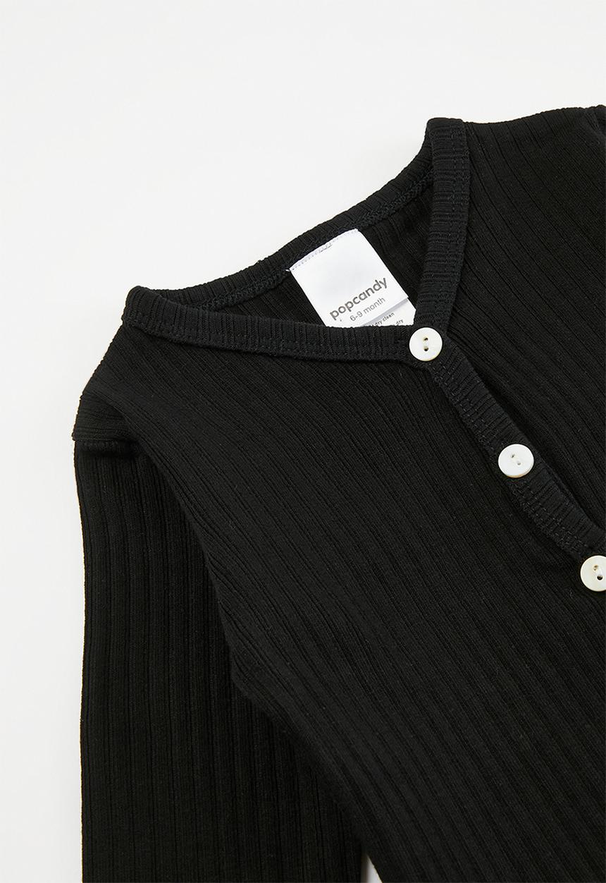 Pop Candy - Button down cardigan - black 