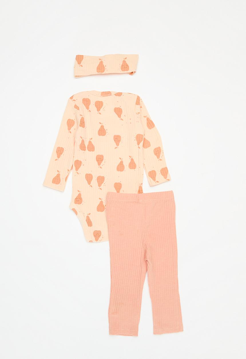 Pop Candy - Bodyvest with headband & legging set - peach