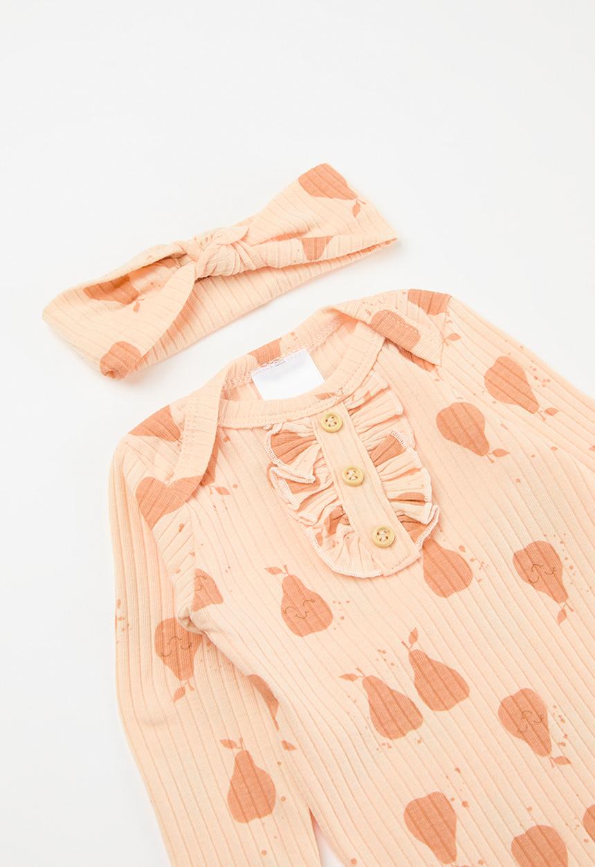 Pop Candy - Bodyvest with headband & legging set - peach