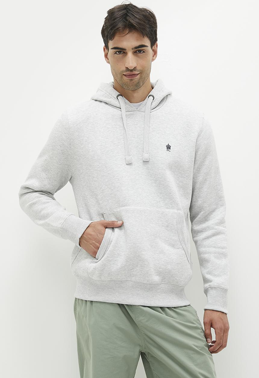 French Connection - Fc o/head hood - lt grey mel/marine