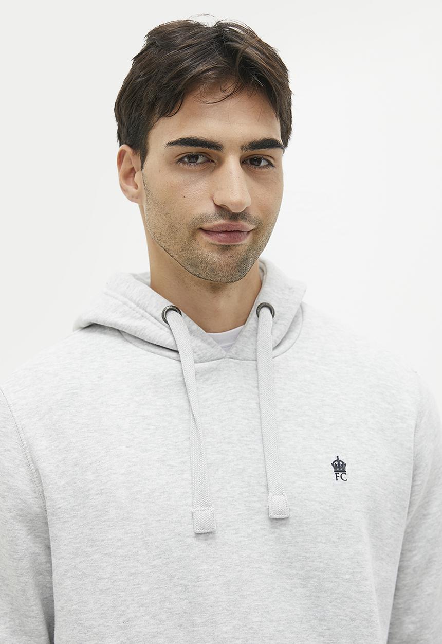 French Connection - Fc o/head hood - lt grey mel/marine