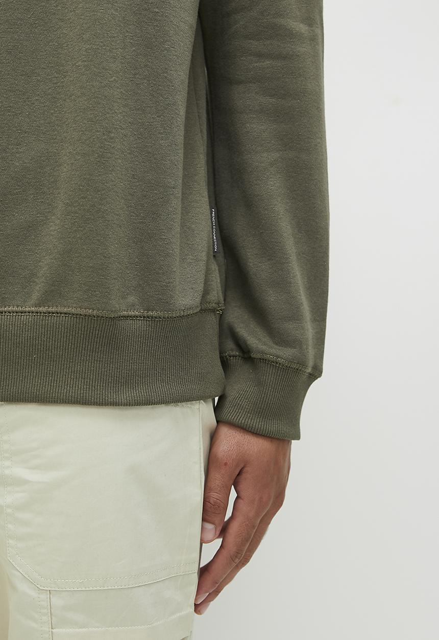 French Connection - Fc 1/2 zip - khaki