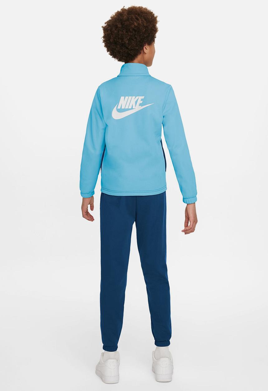 Nike - K Nsw Tracksuit Poly Fz Hbr - Aquarius Blue/Court Blue/White