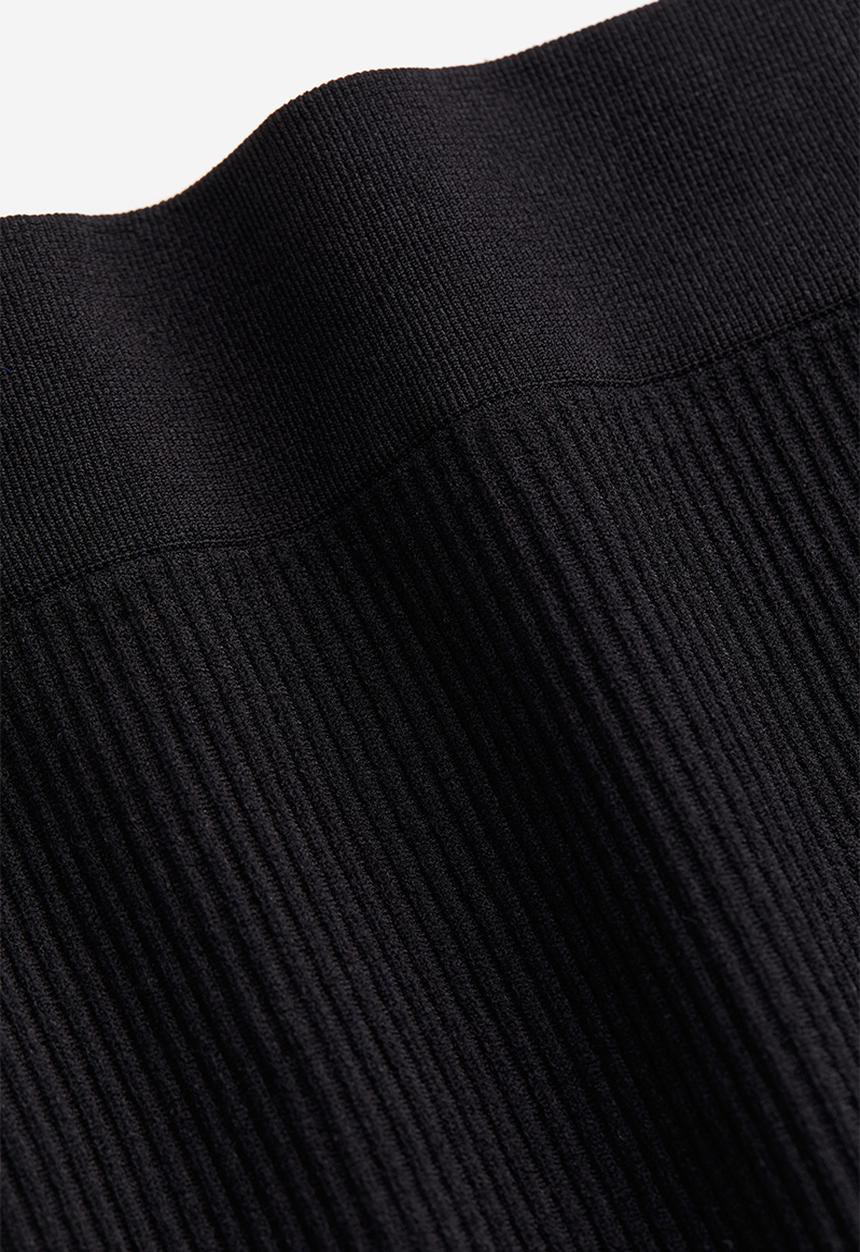 H&M - Ribbed seamless cycling shorts - black