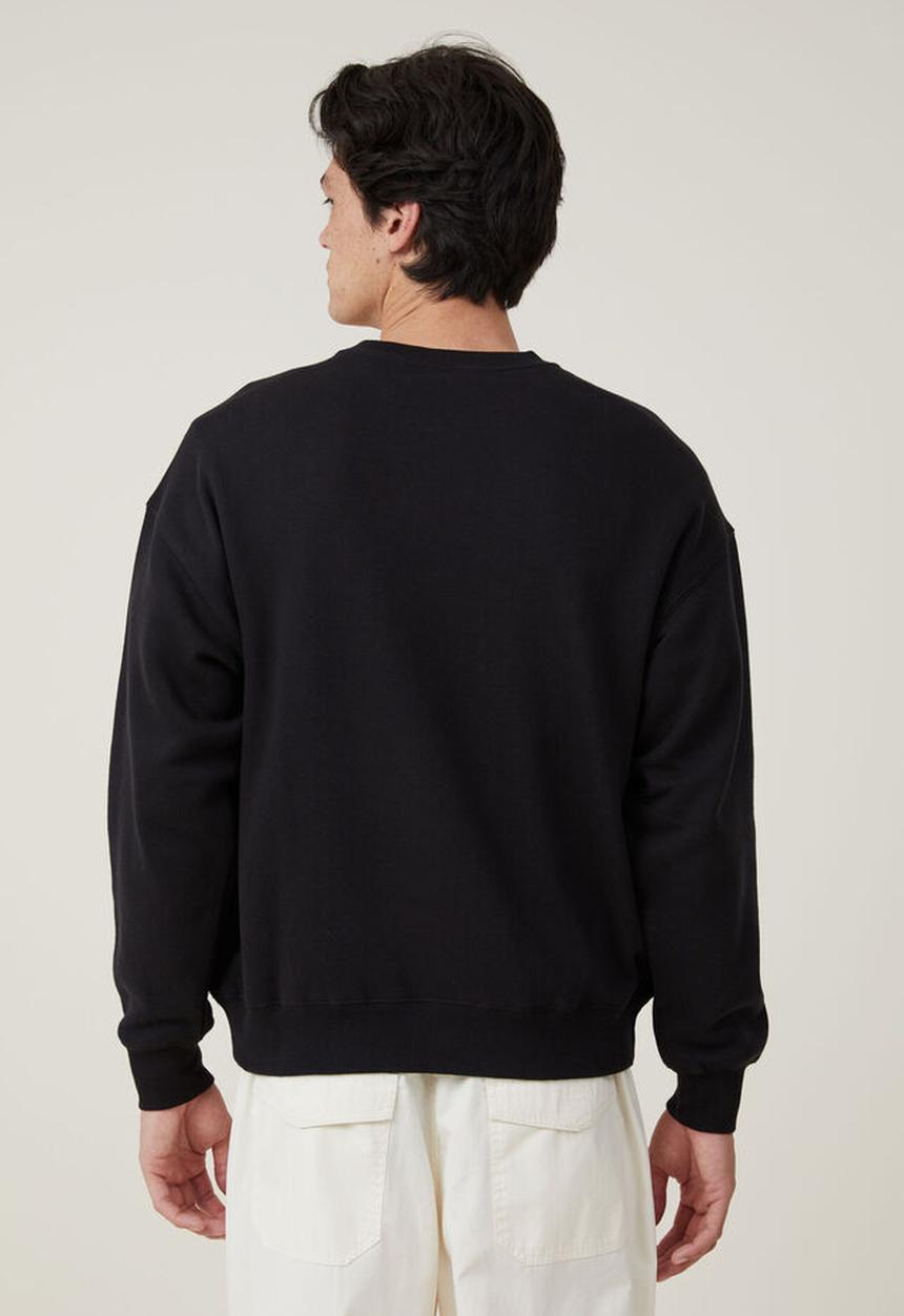 Cotton On - Oversized graphic sweater - black landscapes 