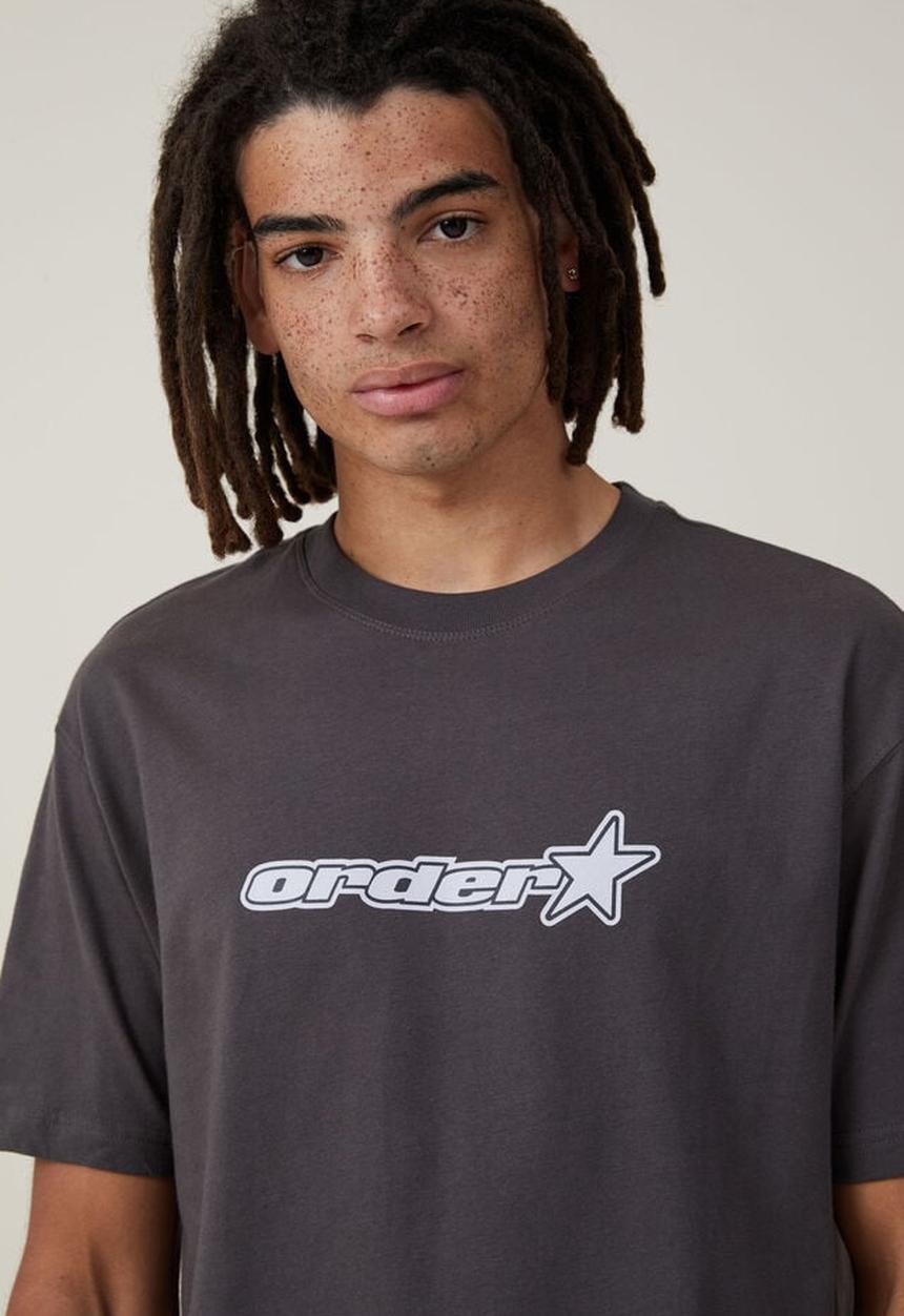 Cotton On - Loose fit graphic t-shirt - faded slate / star 
