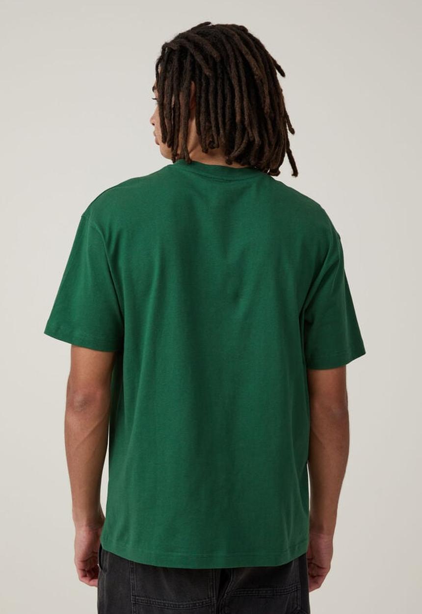 Cotton On - loose fit graphic t-shirt - irish green 