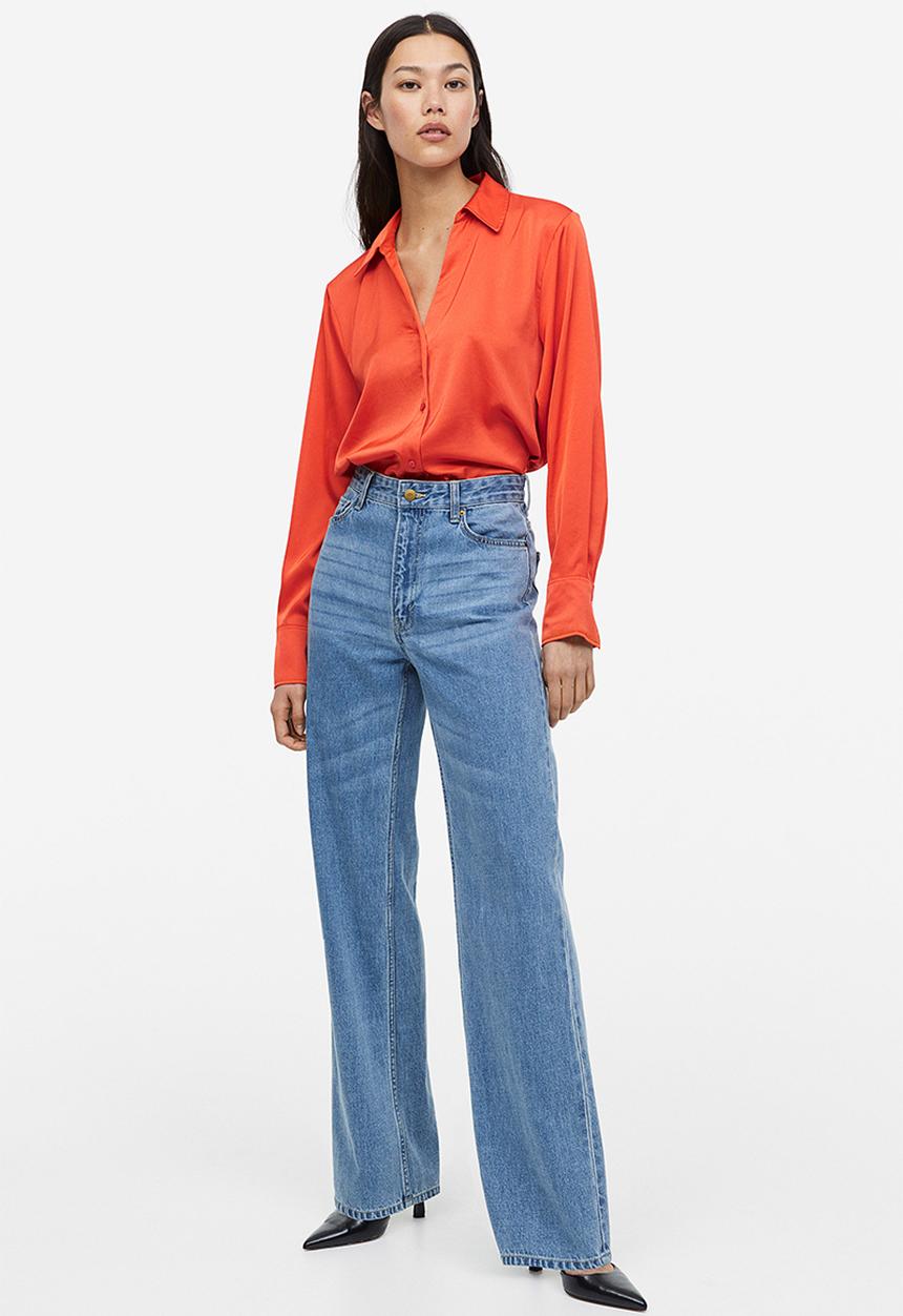 H&M - V-neck blouse - orange