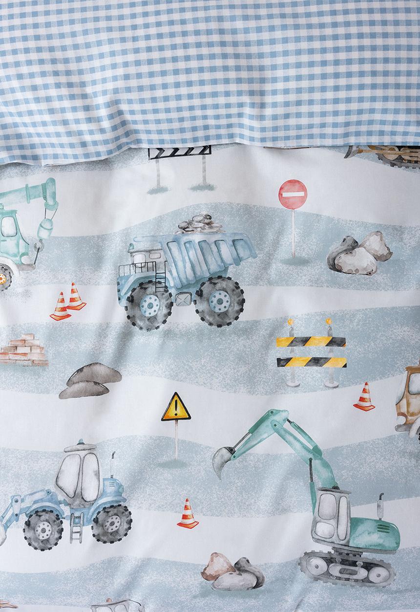 Linen House - Heavy machinery duvet cover set - multi