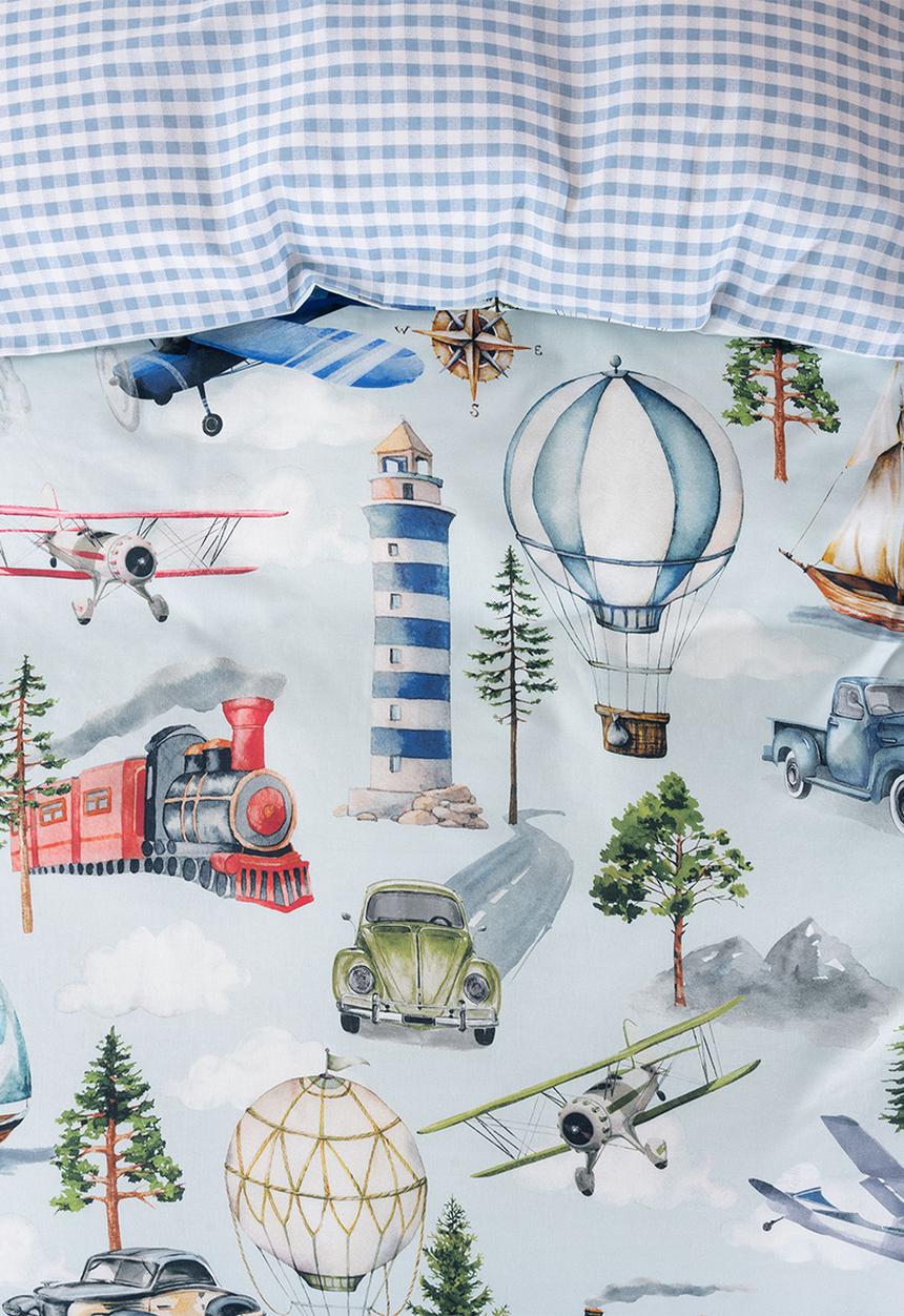 Linen House - Transport tales duvet cover set - multi