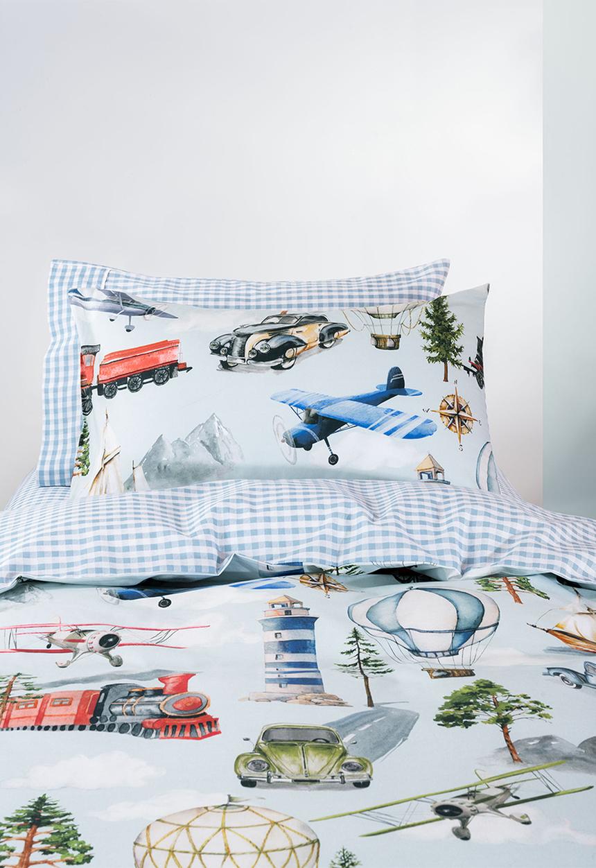 Linen House - Transport tales duvet cover set - multi