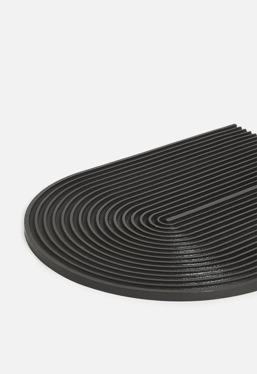 Terrazzo Home - Large arch serving board - black