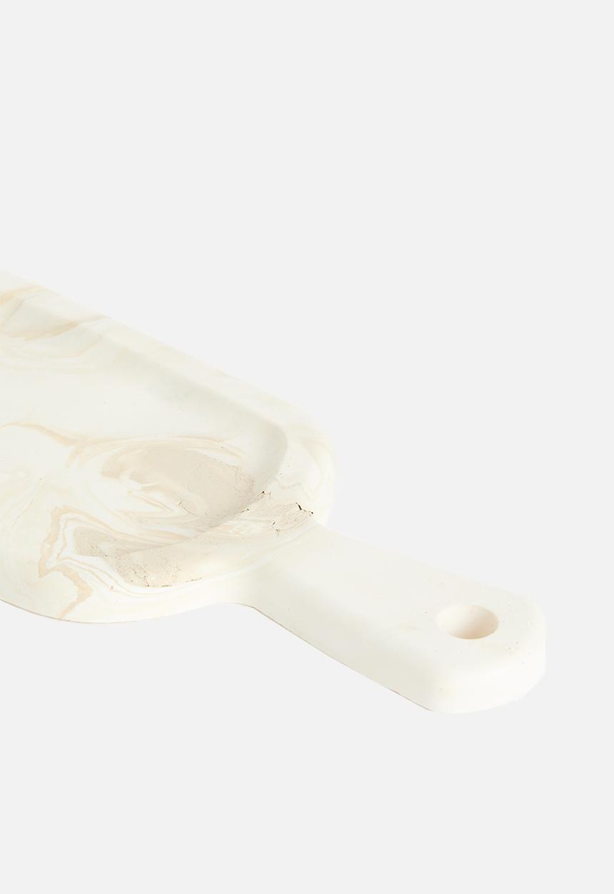 Terrazzo Home - Paddle serving board - natural marble