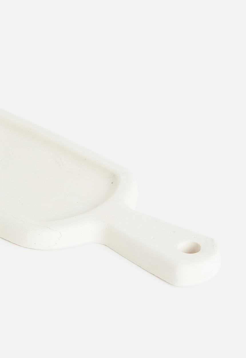 Terrazzo Home - Paddle serving board - white marble