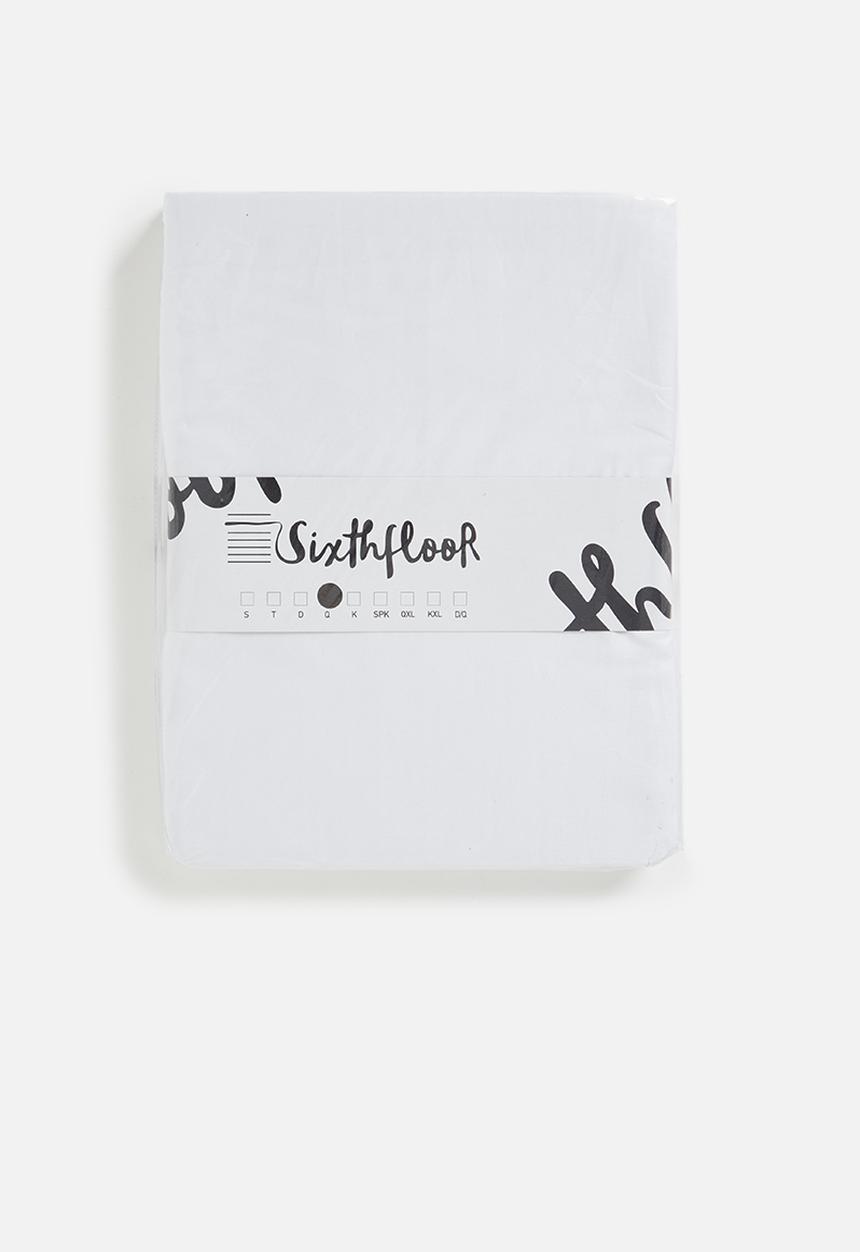 Sixth Floor - T400 Egyptian cotton fitted sheet - white