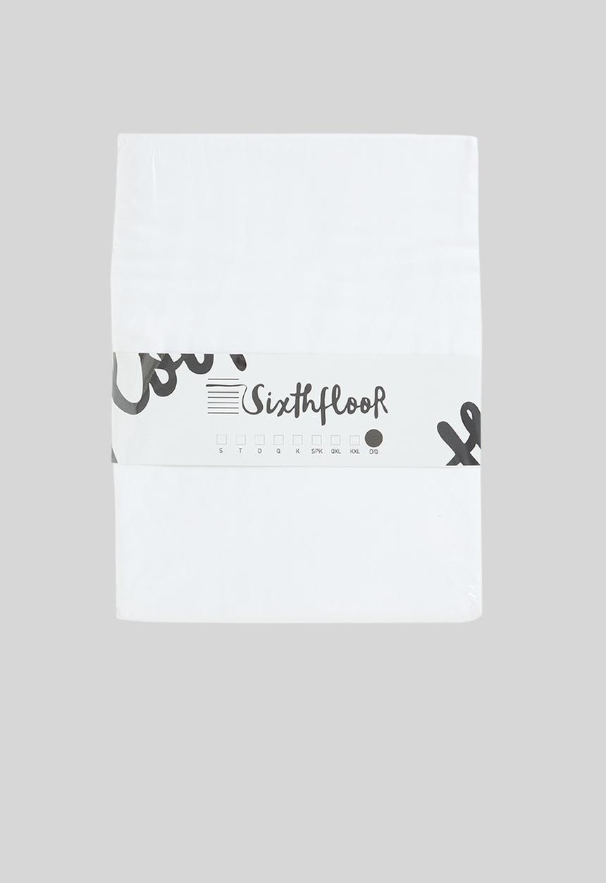 Sixth Floor - T400 Egyptian cotton flat sheet - white