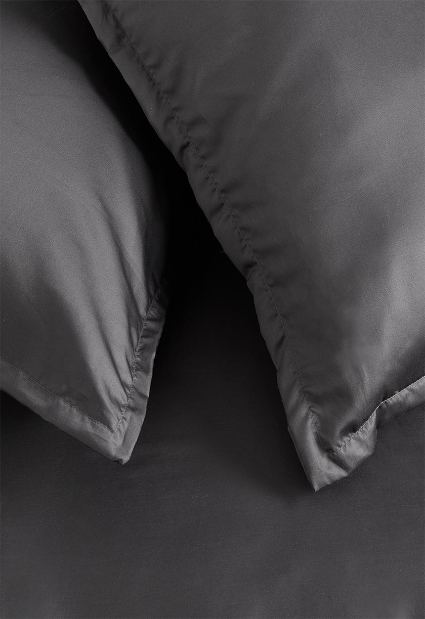 Sixth Floor - T400 Egyptian cotton oxford duvet cover set - graphite