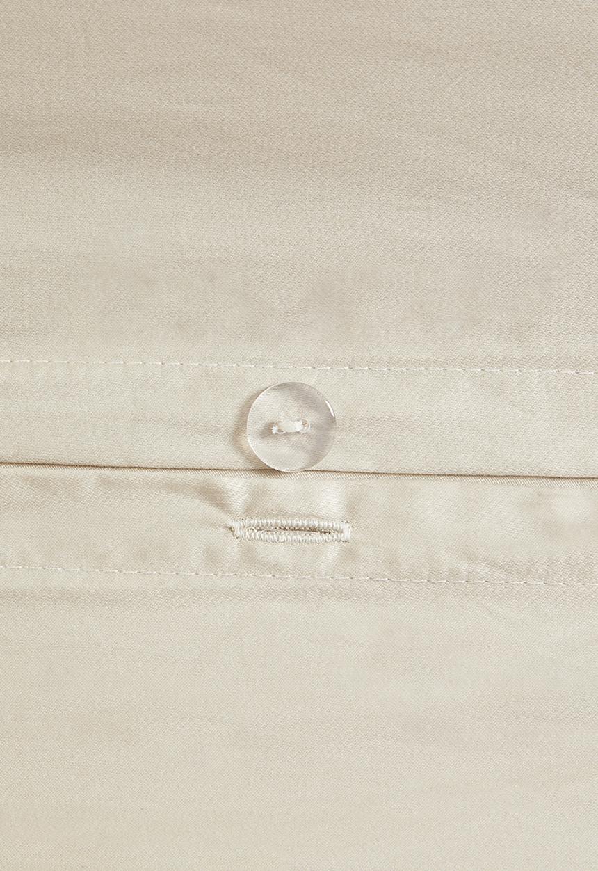 Sixth Floor - T400 Eygyptian Cotton Oxford Duvet Cover Set - Stone