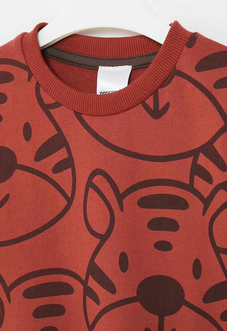 Pop Candy - Printed sweat top - red