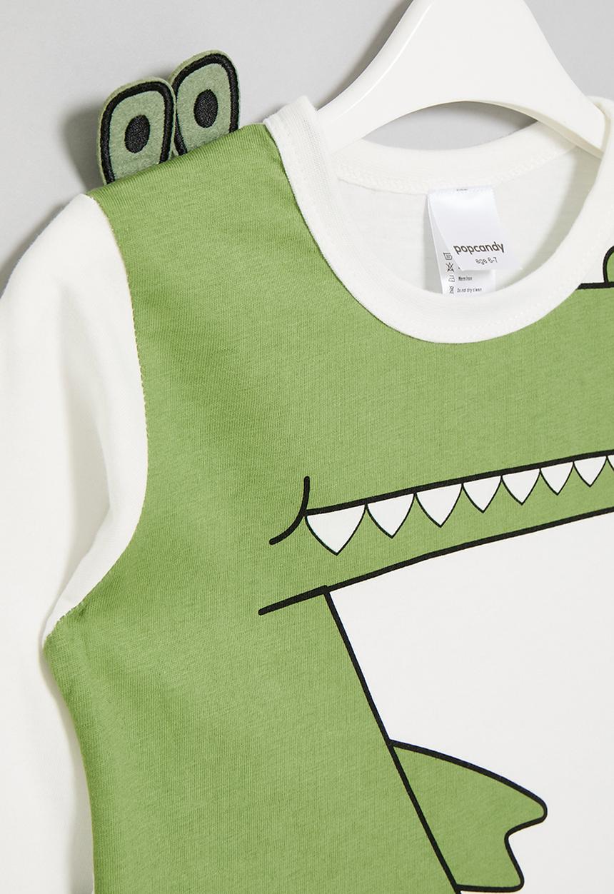 Pop Candy - Printed long sleeve tee - white