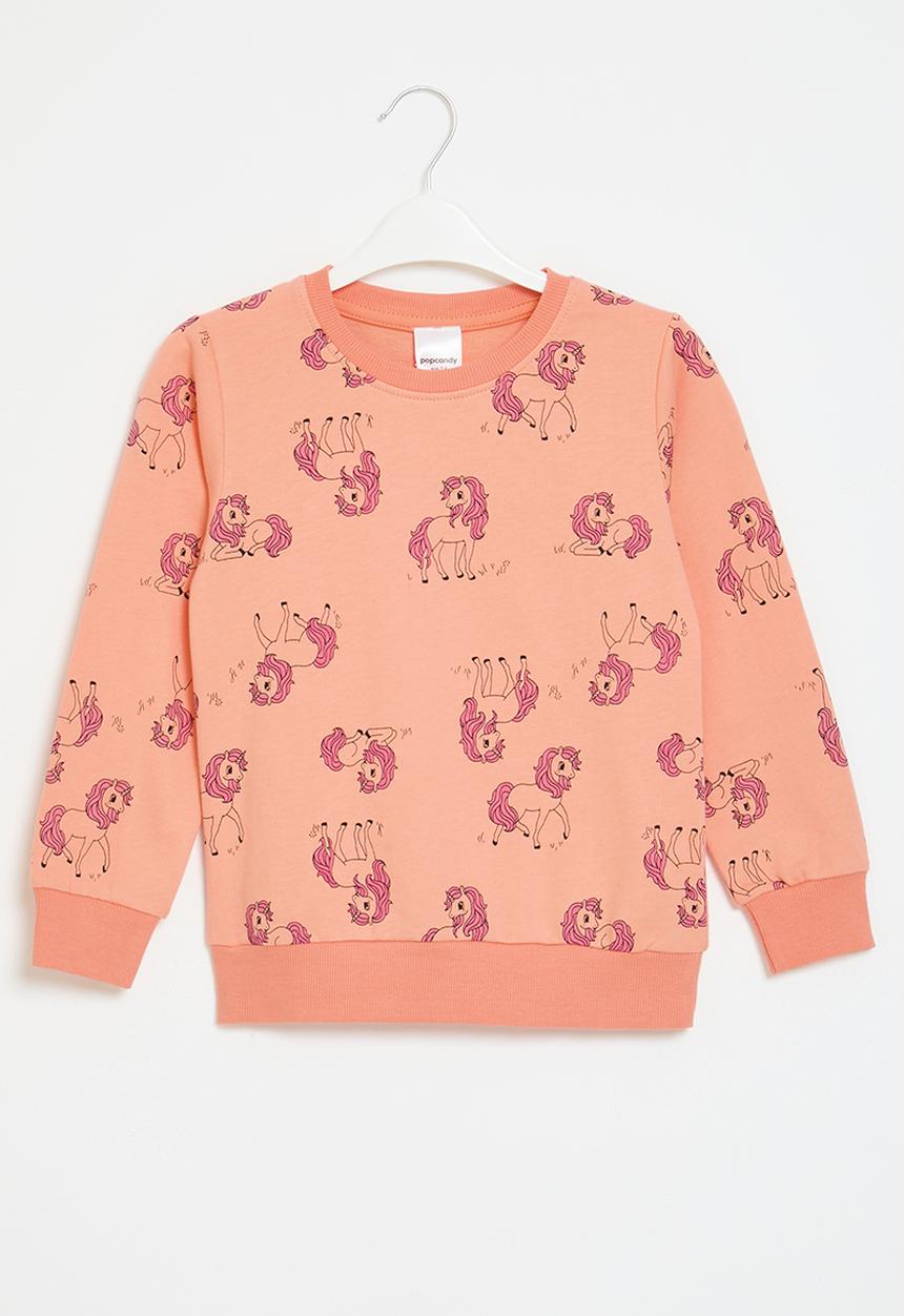Pop Candy - Printed sweat top - orange